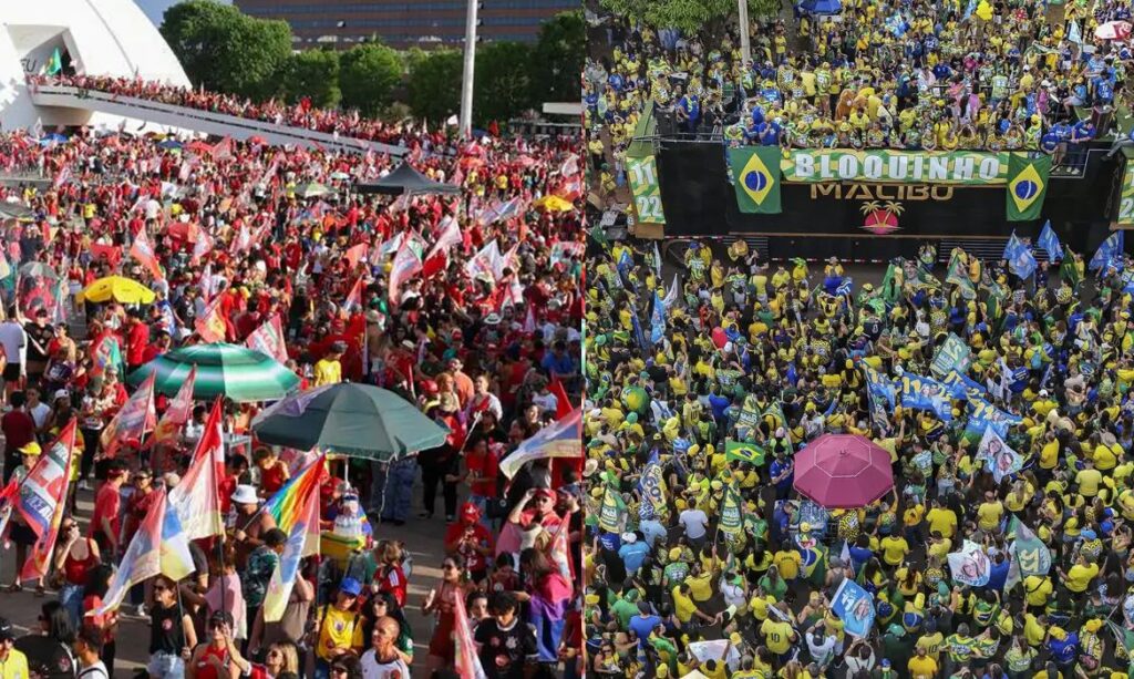 Eleições em Brasília reúnem atos rivais separados por dois quilômetros