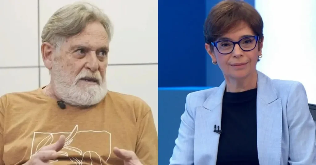 José de Abreu critica condução de Renata Lo Prete em sabatina de Flávio Bolsonaro na Globo