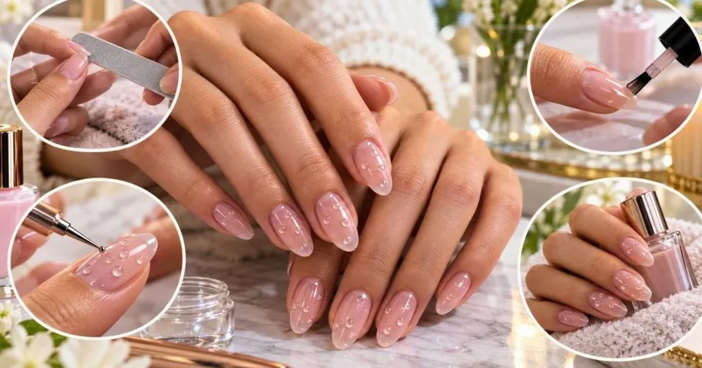 Unhas de gota d'água viram febre e técnica simples garante efeito 3D em casa